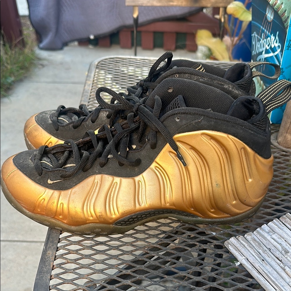 Kids Gold and Black Sneakers
